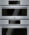 Alt View Zoom 1. Bosch - 800 Series 30" Built-In Electric Convection Wall Oven with Built-In Microwave - Stainless steel.