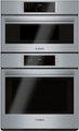 Front Zoom. Bosch - 800 Series 30" Built-In Electric Convection Wall Oven with Built-In Microwave - Stainless steel.