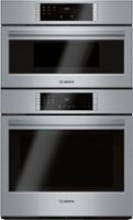 Bosch - 800 Series 30" Built-In Electric Convection Combination Wall Oven with Microwave and Wifi - Stainless steel - Front_Zoom