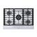 Front. Bosch - 800 Series 30" Built-In Gas Cooktop with 5 burners - Silver.