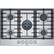Alt View 18. Bosch - 800 Series 30" Built-In Gas Cooktop with 5 burners - Silver.
