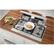 Alt View 23. Bosch - 800 Series 36" Built-In Gas Cooktop with 5 burners - Silver.