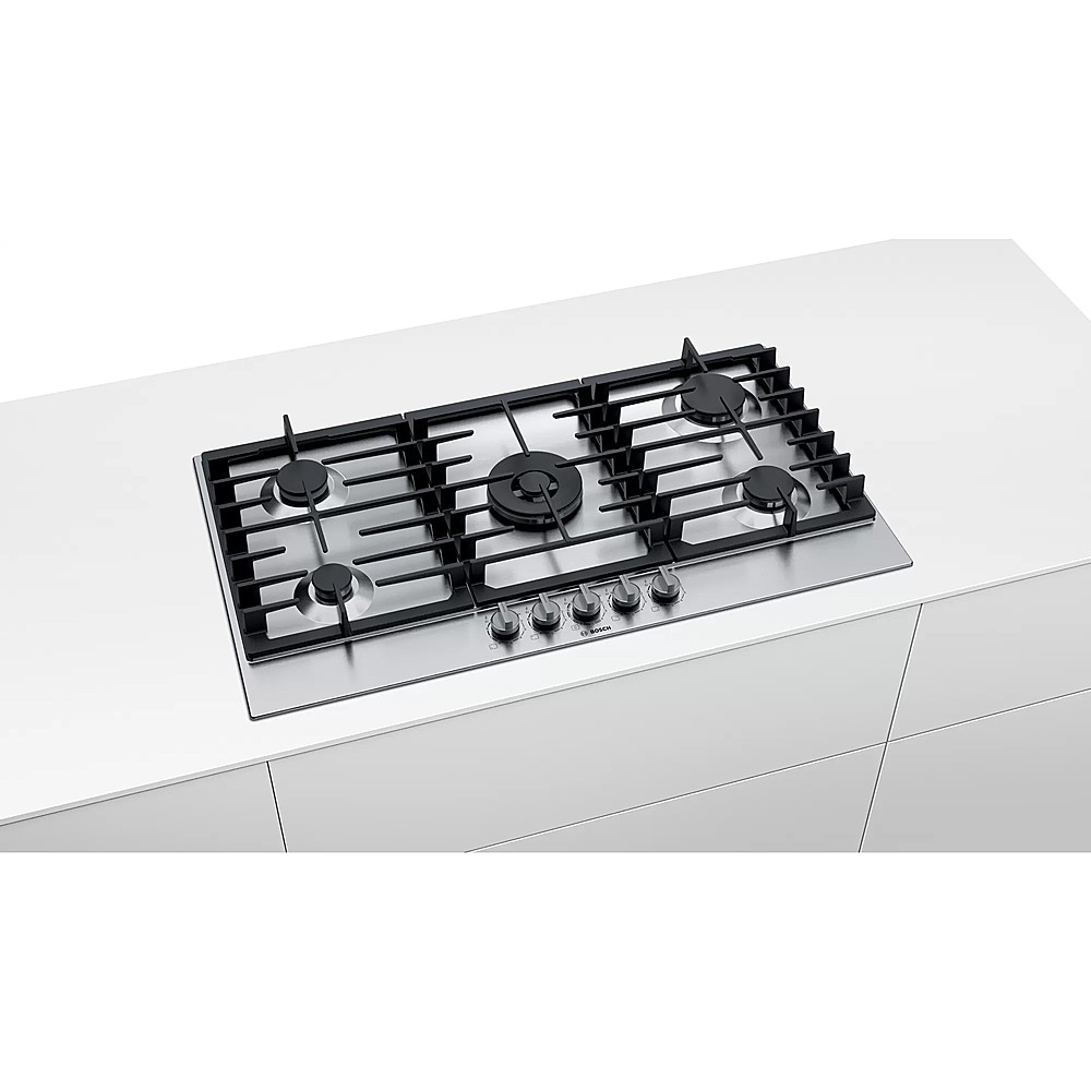 Bosch 800 Series 36 Built-In Gas Cooktop with 5 burners and OptiSim  Stainless Steel NGM8656UC - Best Buy