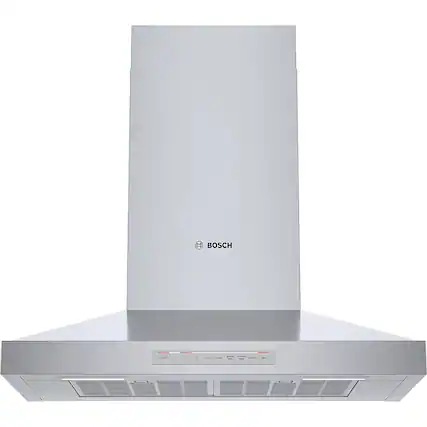 Front. Bosch - 500 Series 30" Convertible Range Hood with Wi-Fi - Stainless steel.