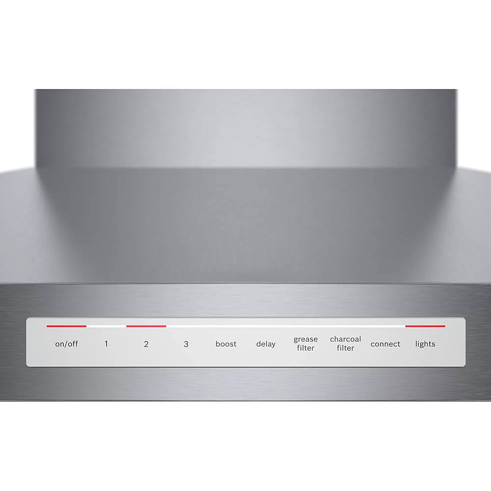 Alt View 15. Bosch - 500 Series 30" Convertible Range Hood with Wi-Fi - Stainless steel.