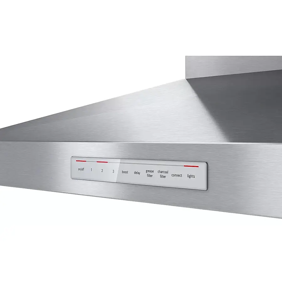 Alt View 15. Bosch - 800 Series 36" Externally Vented Range Hood - Stainless steel.