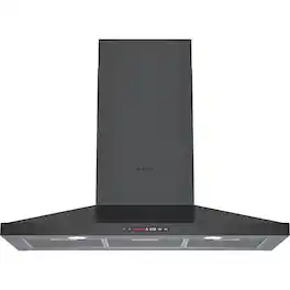Bosch 800 Series - 36 inches - Externally Vented & Recirculating - Wall Range Hood - Black Stainless Steel