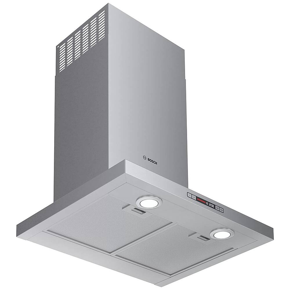 Alt View 14. Bosch - 300 Series 24" Convertible Range Hood - Stainless steel.