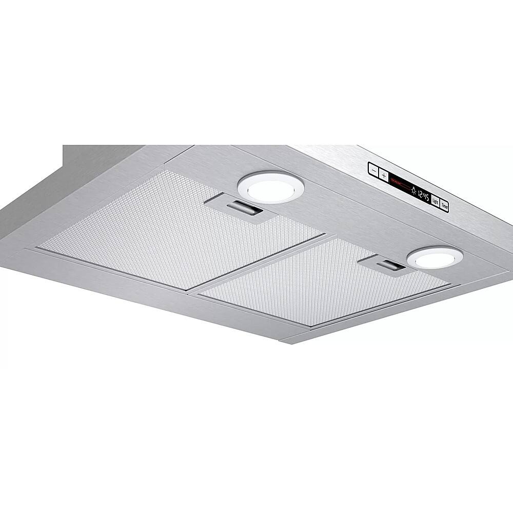 Alt View 15. Bosch - 300 Series 24" Convertible Range Hood - Stainless steel.