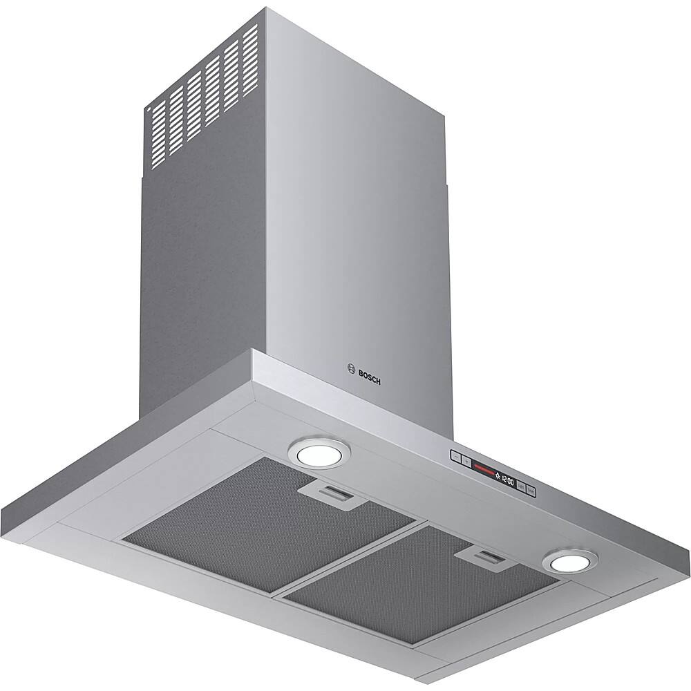 Alt View 15. Bosch - 300 Series 30" Convertible Range Hood - Stainless steel.