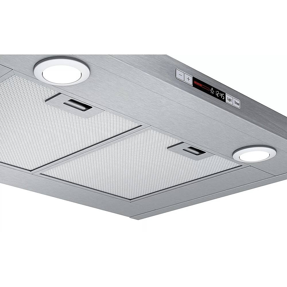 Alt View 16. Bosch - 300 Series 30" Convertible Range Hood - Stainless steel.