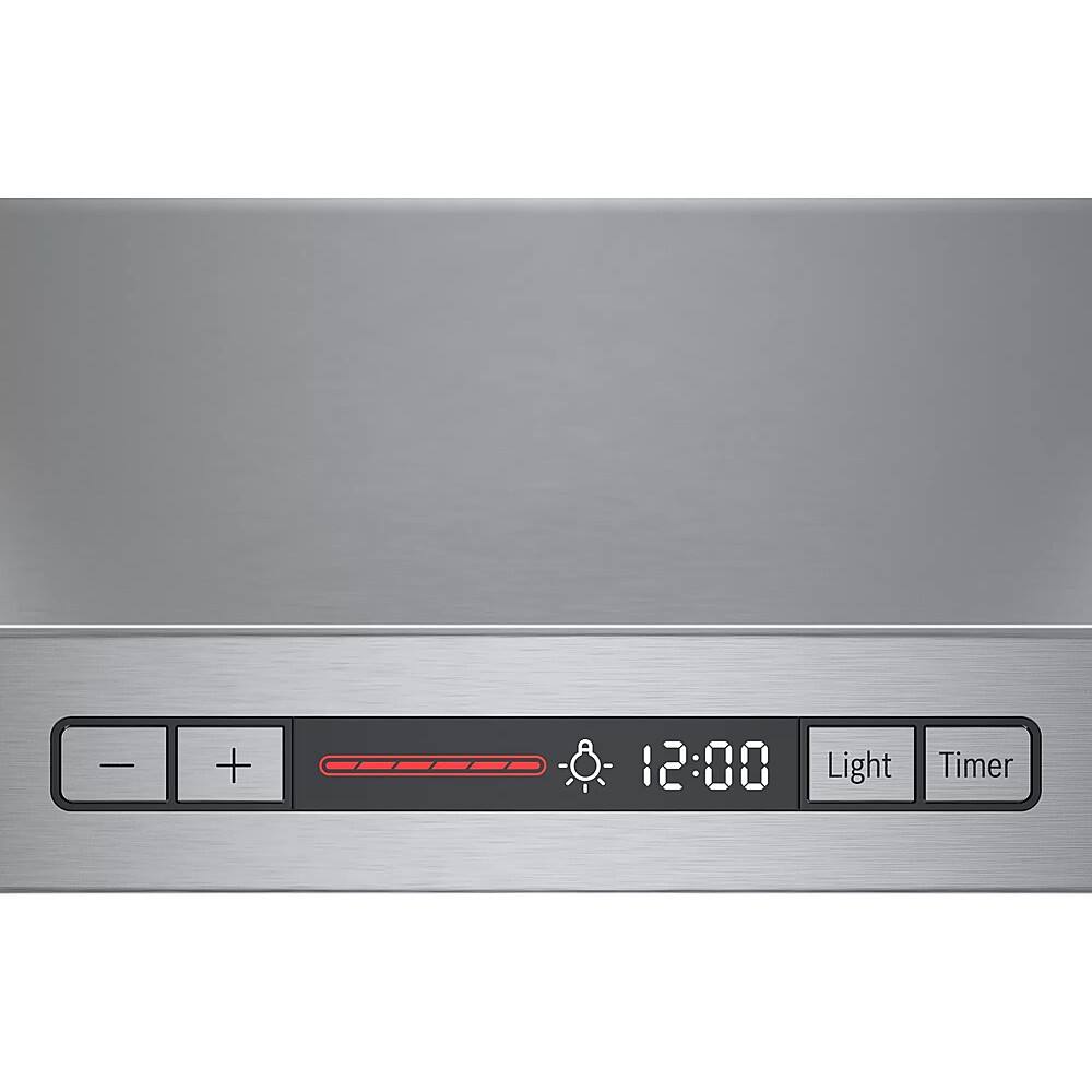 Alt View 19. Bosch - 300 Series 30" Convertible Range Hood - Stainless steel.