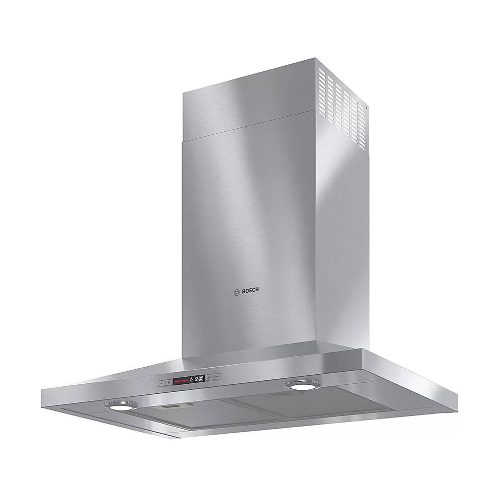 Left. Bosch - 300 Series 30" Convertible Range Hood - Stainless steel.