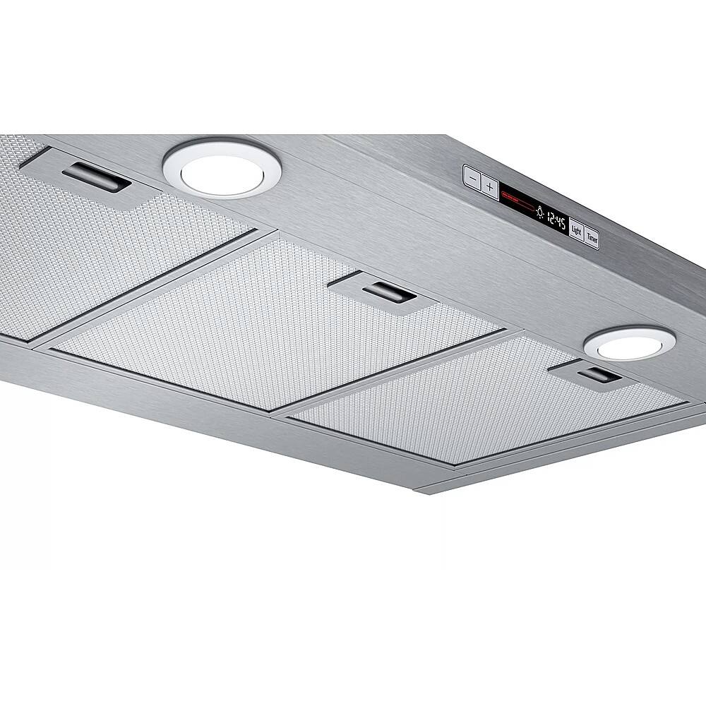 Alt View 16. Bosch - 300 Series 36" Convertible Range Hood - Stainless steel.