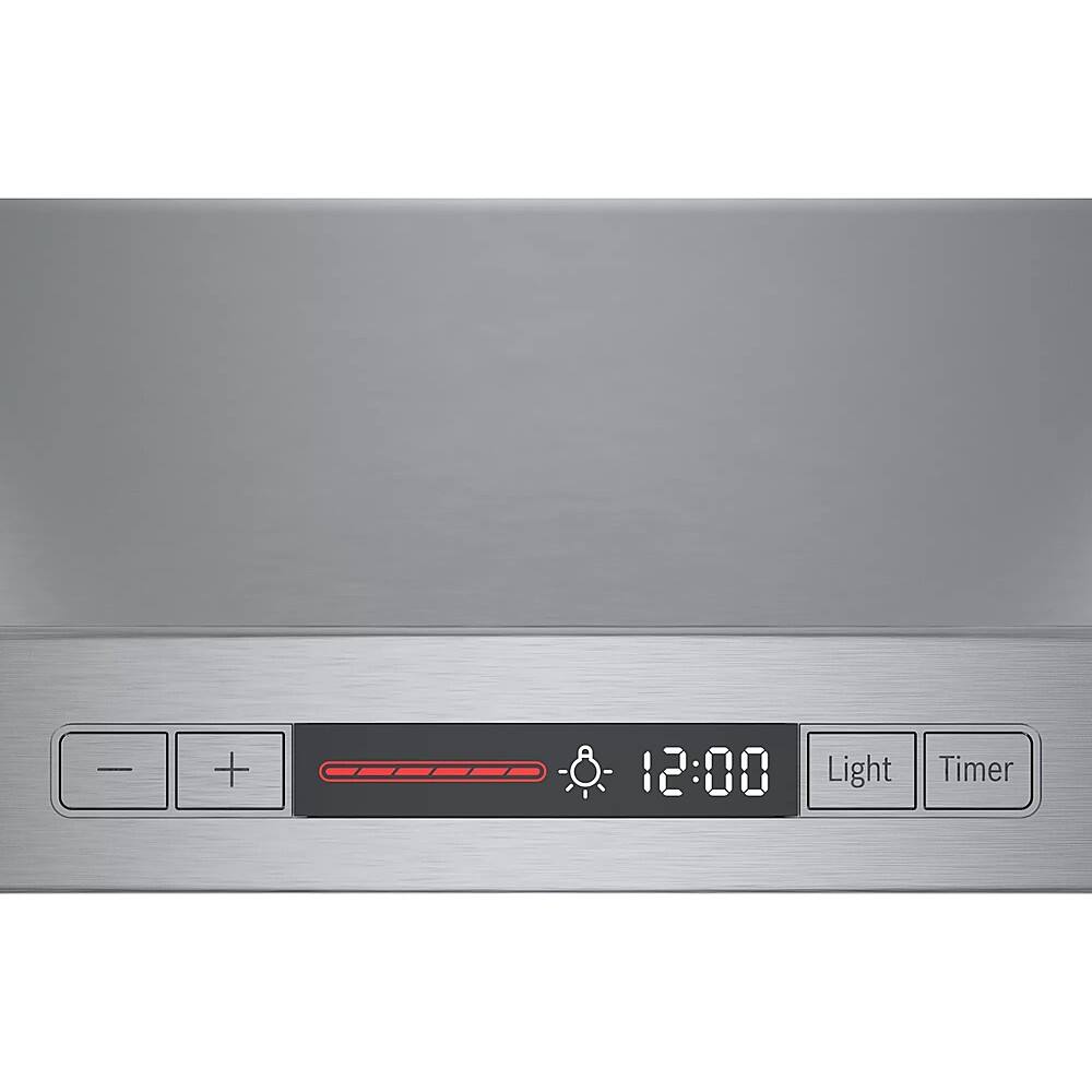 Alt View 19. Bosch - 300 Series 36" Convertible Range Hood - Stainless steel.