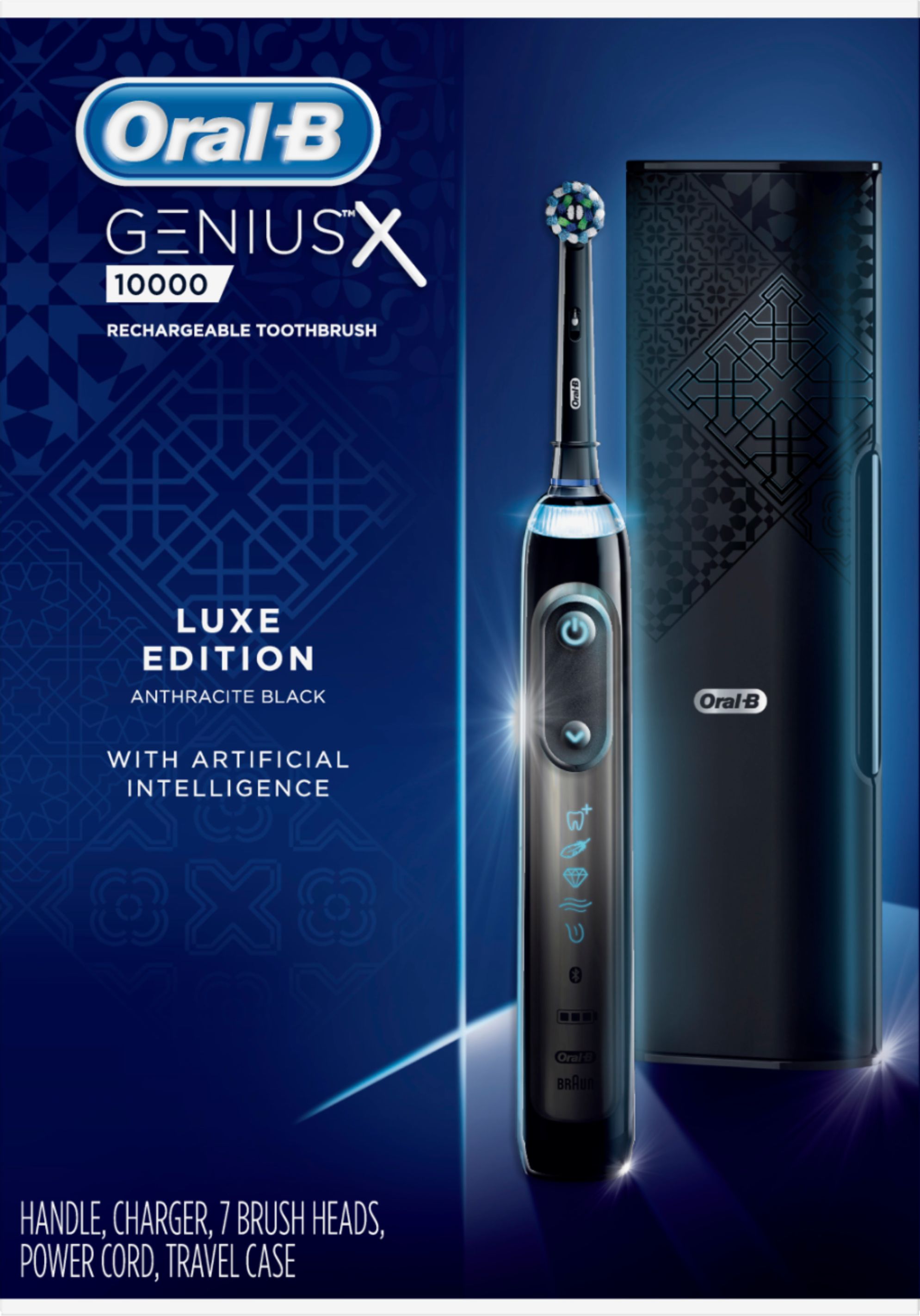 Oral-B - Genius X Luxe Rechargeable Toothbrush - Anthracite Black