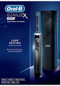 Oral B Genius X Luxe Rechargeable Toothbrush Anthracite Black D706 Oral B Genius X Luxe Rechargeable Toothbrush Anthracite Black D706