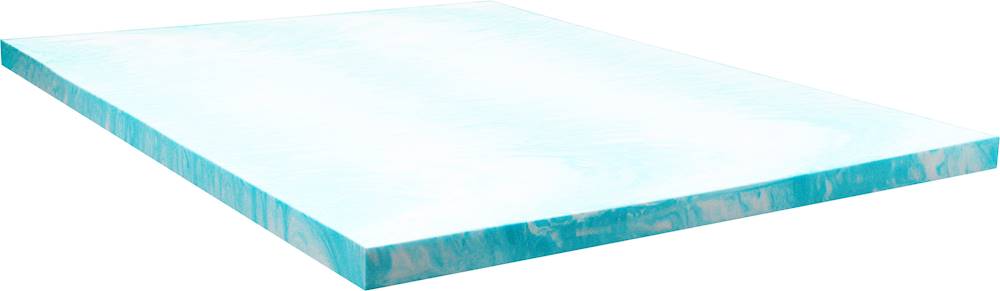 Angle View: Sealy - Essentials 3" Cooling Gel Memory Foam Full/Double Topper