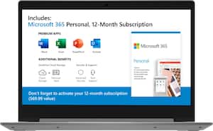 Lenovo - IdeaPad 1 14" Laptop - AMD A6-Series - 4GB Memory - AMD Radeon R4 - 64GB eMMC Flash Memory - Platinum Gray - Front_Zoom