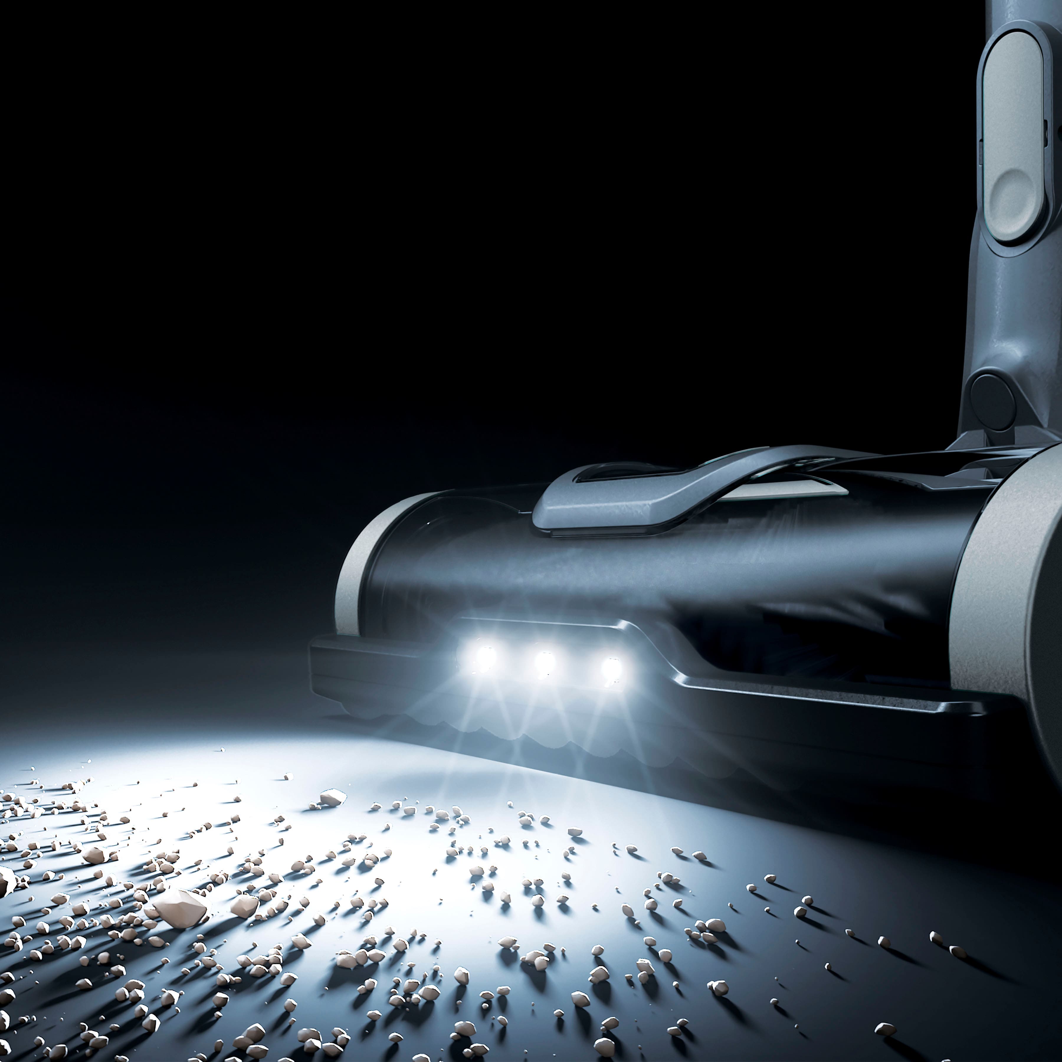 Handheld Vacuums: LED Headlights Illuminate Hidden Debris Around Your Home.