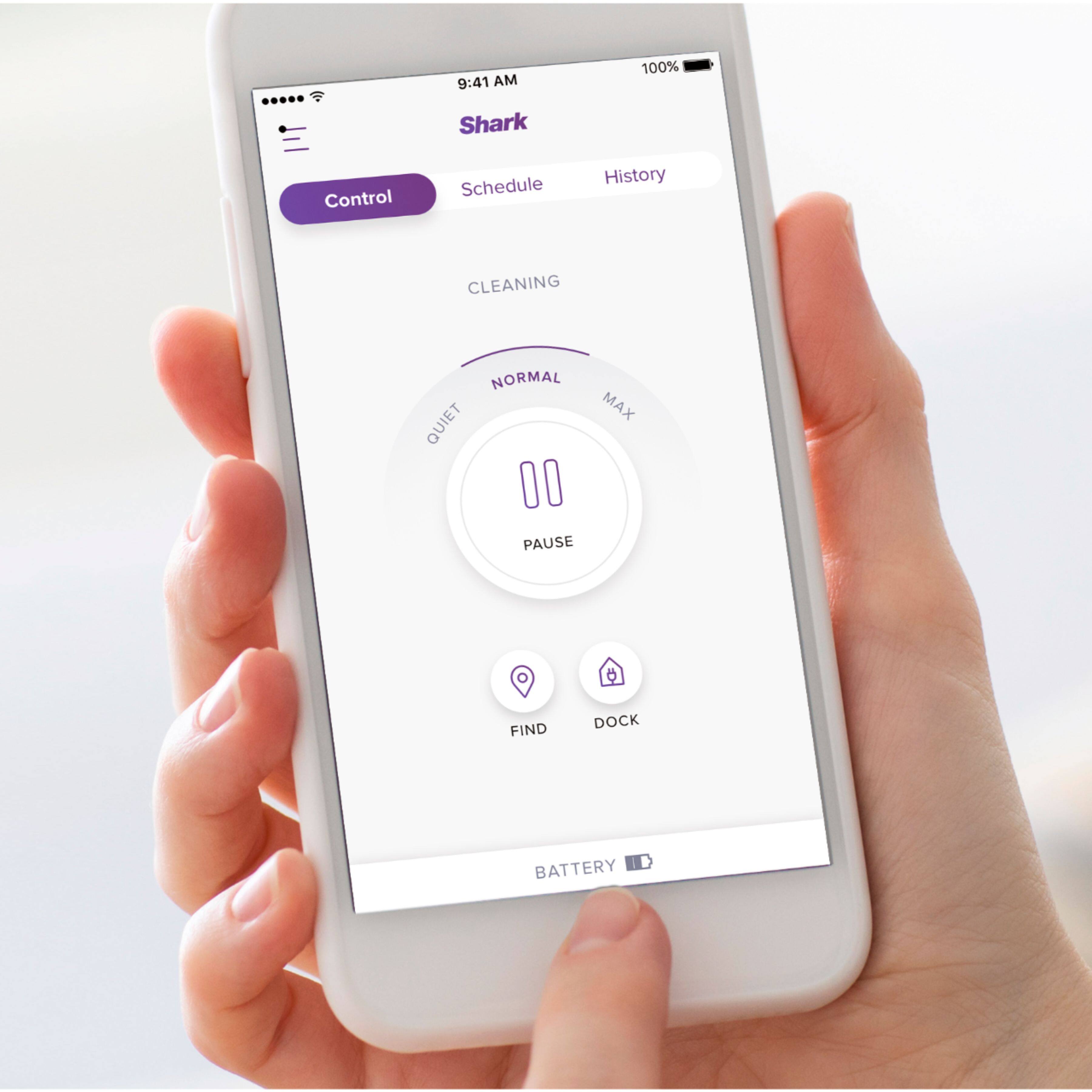 Alt View 15. Shark - IQ Robot R101 Wi-Fi Connected Robot Vacuum - Black.