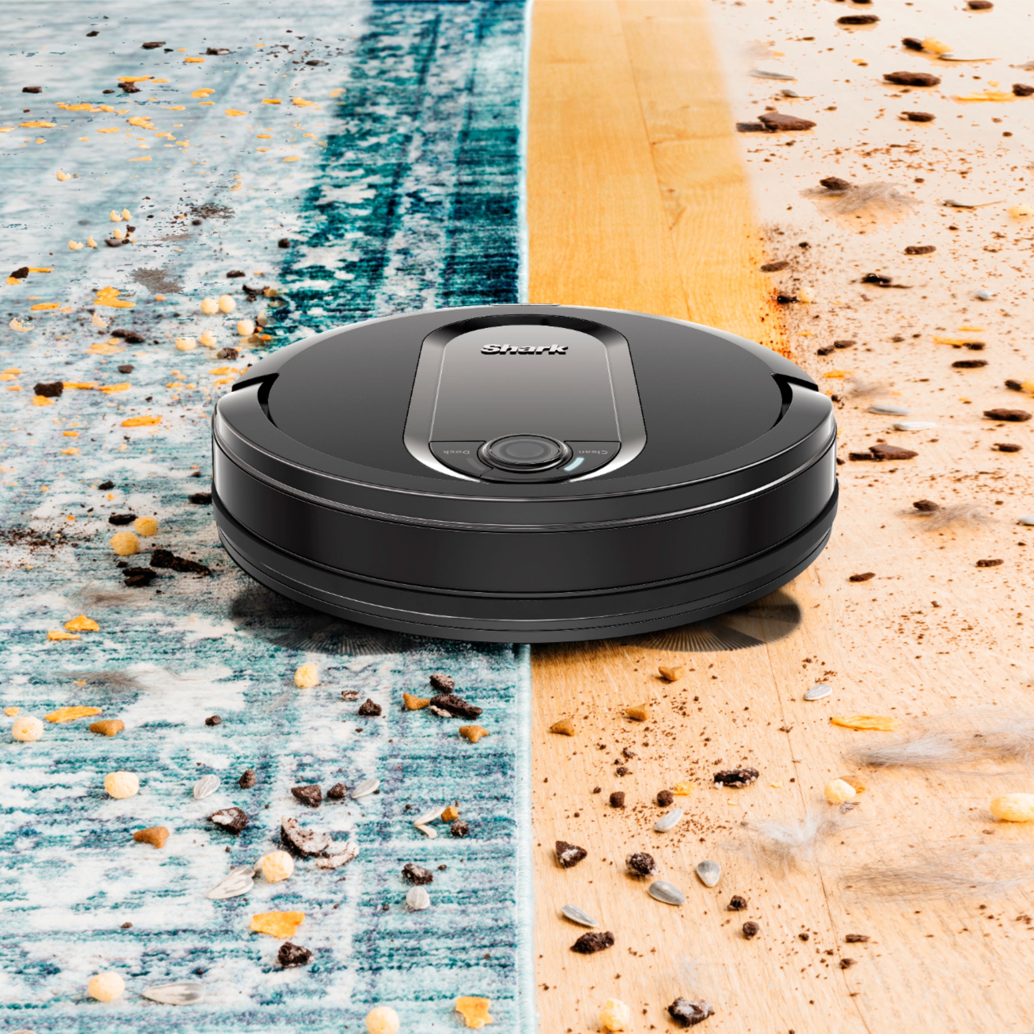 Alt View 25. Shark - IQ Robot R101 Wi-Fi Connected Robot Vacuum - Black.