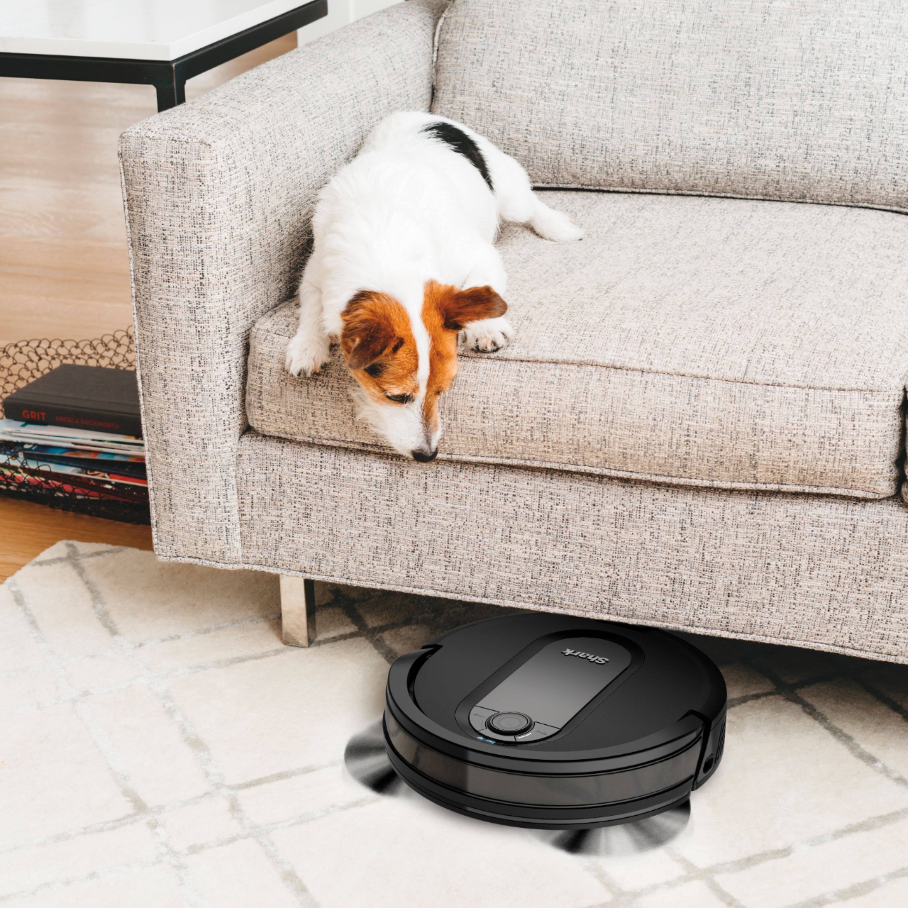 Alt View 30. Shark - IQ Robot R101 Wi-Fi Connected Robot Vacuum - Black.