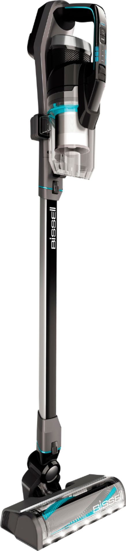Angle View: BISSELL - ICONpet Cordless Stick Vacuum - Titanium/Black