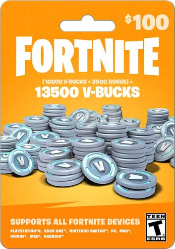 $100 Fortnite In-Game Currency Card