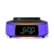 Front Zoom. iHome - TimeBoost Glow - Color Changing Bluetooth Alarm Clock Speaker System with Qi Wireless Fast Charging and USB Charging - Black.