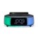 Alt View Zoom 11. iHome - TimeBoost Glow - Color Changing Bluetooth Alarm Clock Speaker System with Qi Wireless Fast Charging and USB Charging - Black.