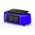 Left Zoom. iHome - TimeBoost Glow - Color Changing Bluetooth Alarm Clock Speaker System with Qi Wireless Fast Charging and USB Charging - Black.