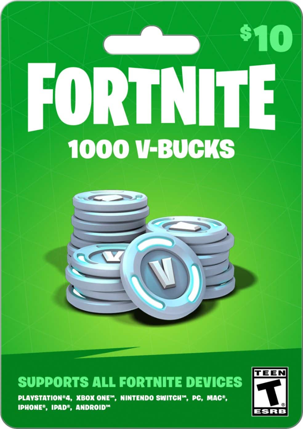  10 Fortnite In Game Currency Card GEARBOX FORTNITE V BUCKS 50 OFF