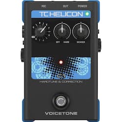 TC Helicon VoiceTone C1 Vocal Pitch Correction Pedal Black TC Helicon VoiceTone C1 Vocal Pitch Correction Pedal Black