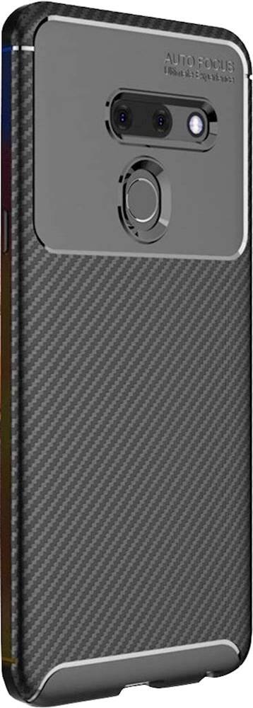 Angle. SaharaCase - Prestige Series Protective Case for LG G8 ThinQ - Black.