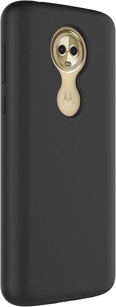 Angle. SaharaCase - Classic Case for Motorola Moto E5 Plus - Black.