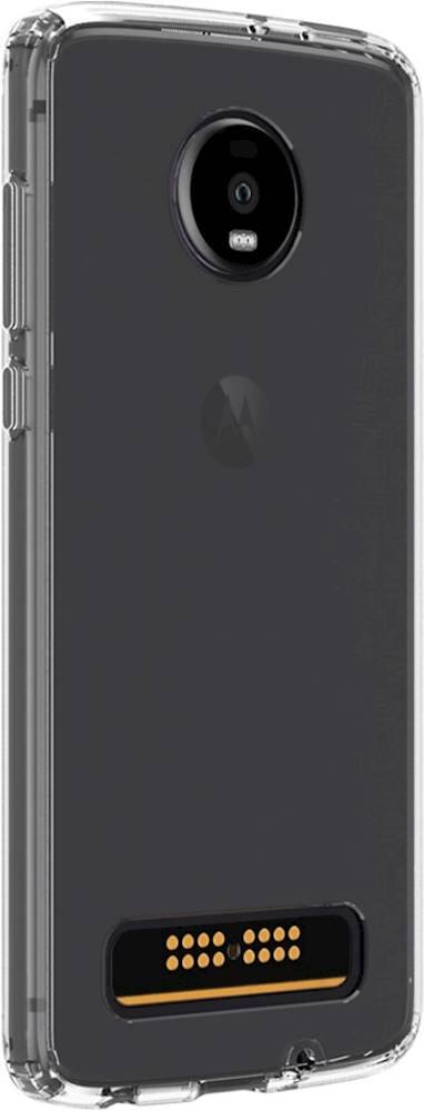 Front. SaharaCase - Crystal Series Case for Motorola Moto Z4 and Z4 Play - Clear.