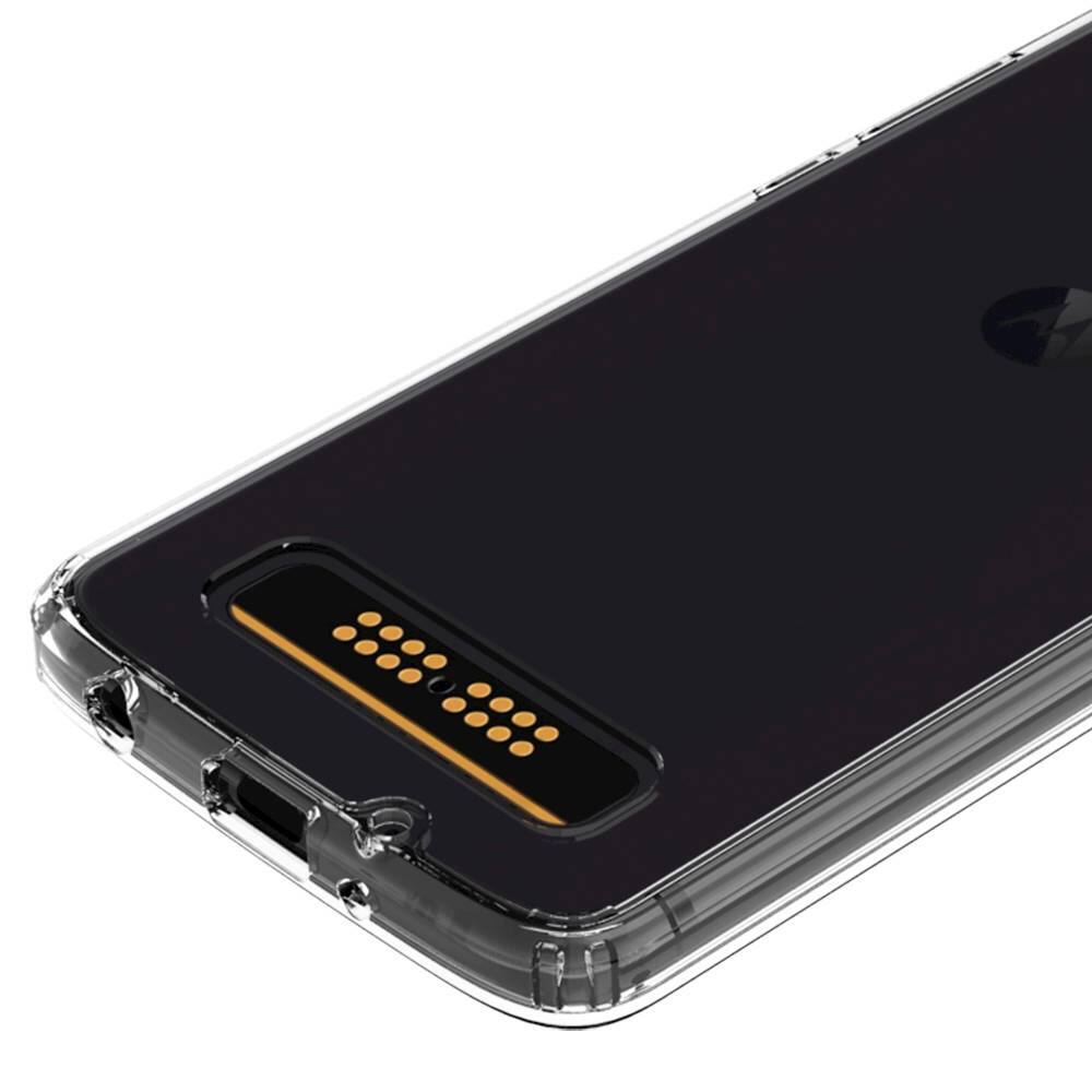 Alt View 12. SaharaCase - Crystal Series Case for Motorola Moto Z4 and Z4 Play - Clear.