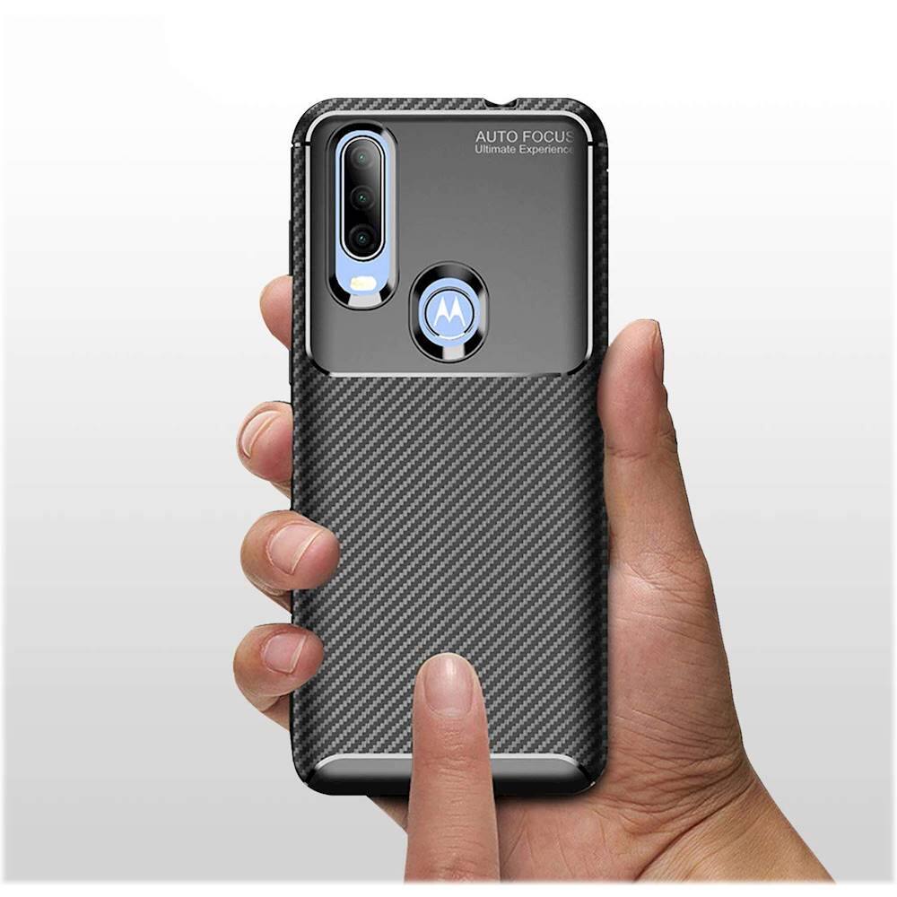 Alt View 14. SaharaCase - Prestige Series Protective Case for Motorola One Action - Black.