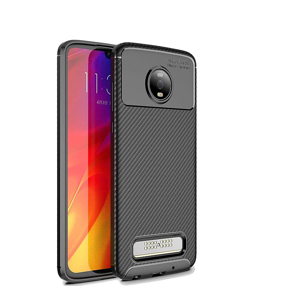 Angle. SaharaCase - Prestige Series Case for Motorola moto z⁴ and z⁴ Play - Black.