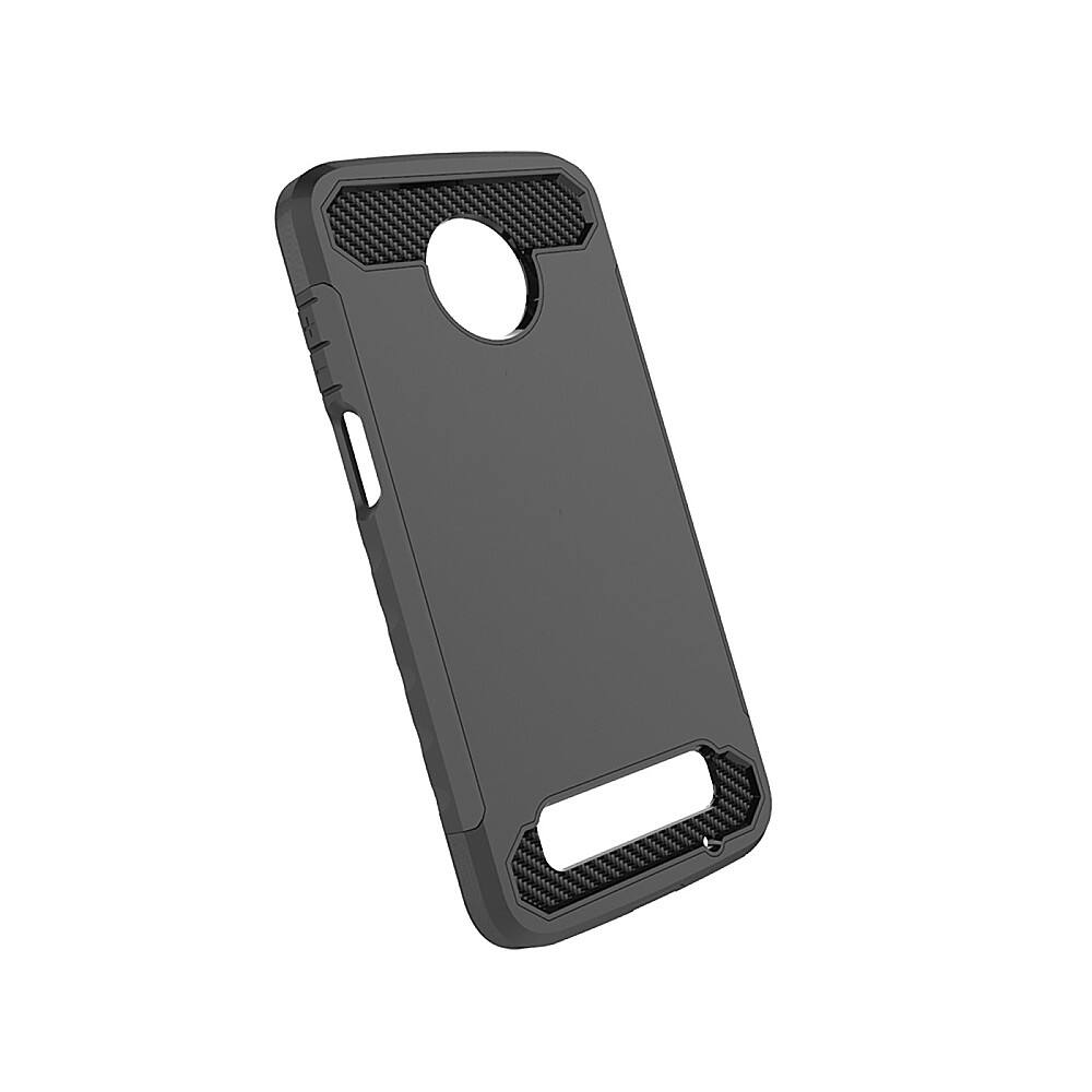 Angle. SaharaCase - Classic Protective Case for Motorola Moto Z3 Play - Black.