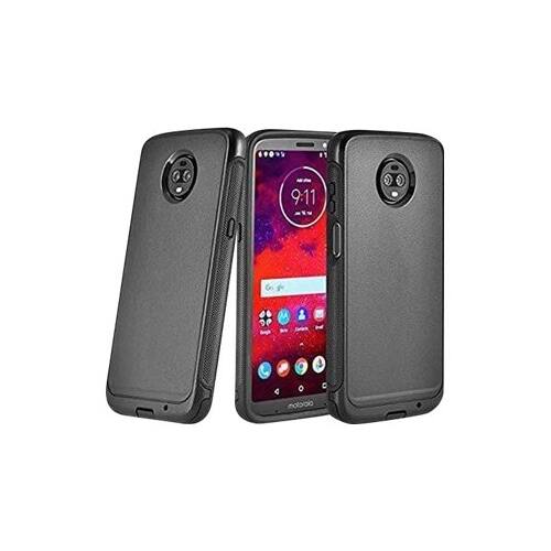 Alt View 13. SaharaCase - Classic Protective Case for Motorola Moto Z3 Play - Black.