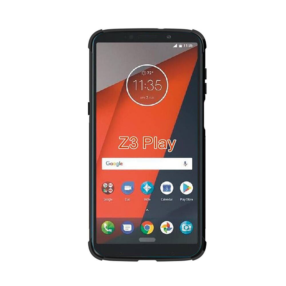 Alt View 3. SaharaCase - Classic Protective Case for Motorola Moto Z3 Play - Black.