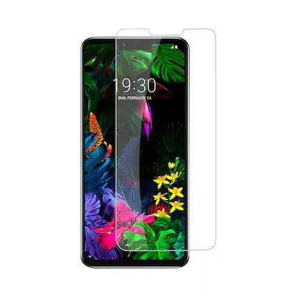 Angle. SaharaCase - ZeroDamage Oleophobic Coating Screen Protector for LG G8 ThinQ - Clear.