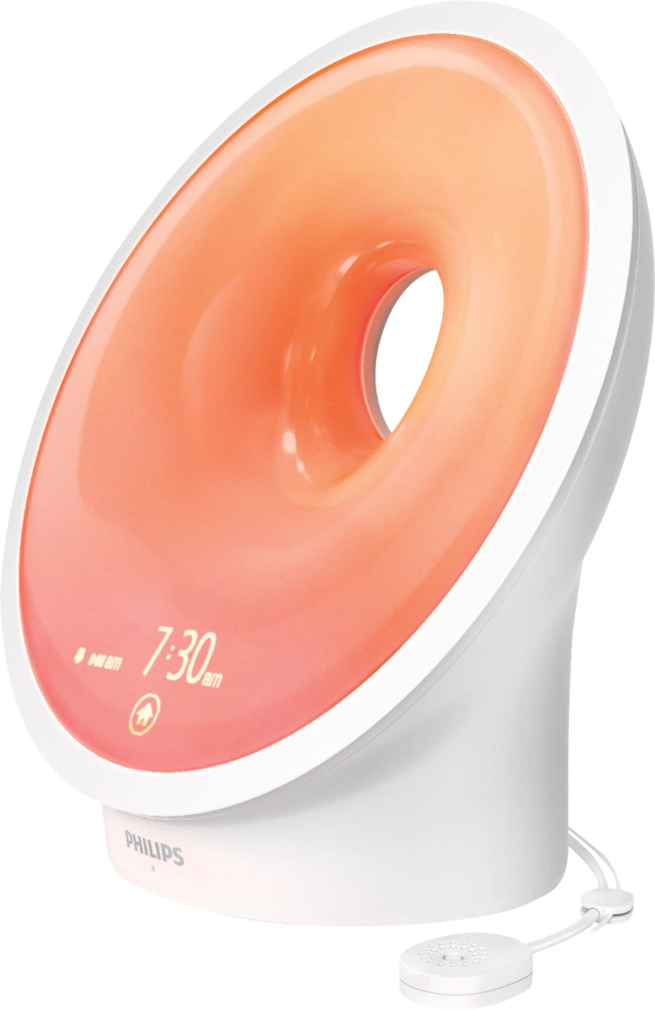 Philips - SmartSleep Connected Sleep and Wake-Up Light Therapy Lamp - White - Front_Zoom