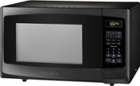 Front Zoom. Insignia™ - 0.9 Cu. Ft. Microwave - Black.