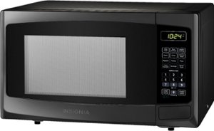 Insignia™ - 0.9 Cu. Ft. Microwave - Black - Front_Zoom