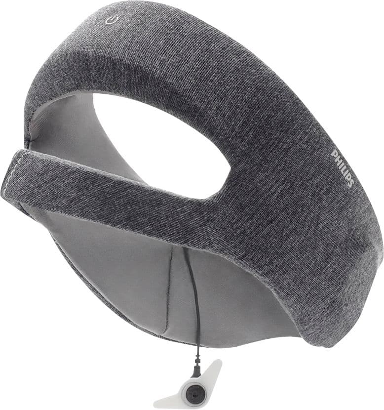 Front. Philips - SmartSleep Deep Sleep Headband (Medium) - Gray.