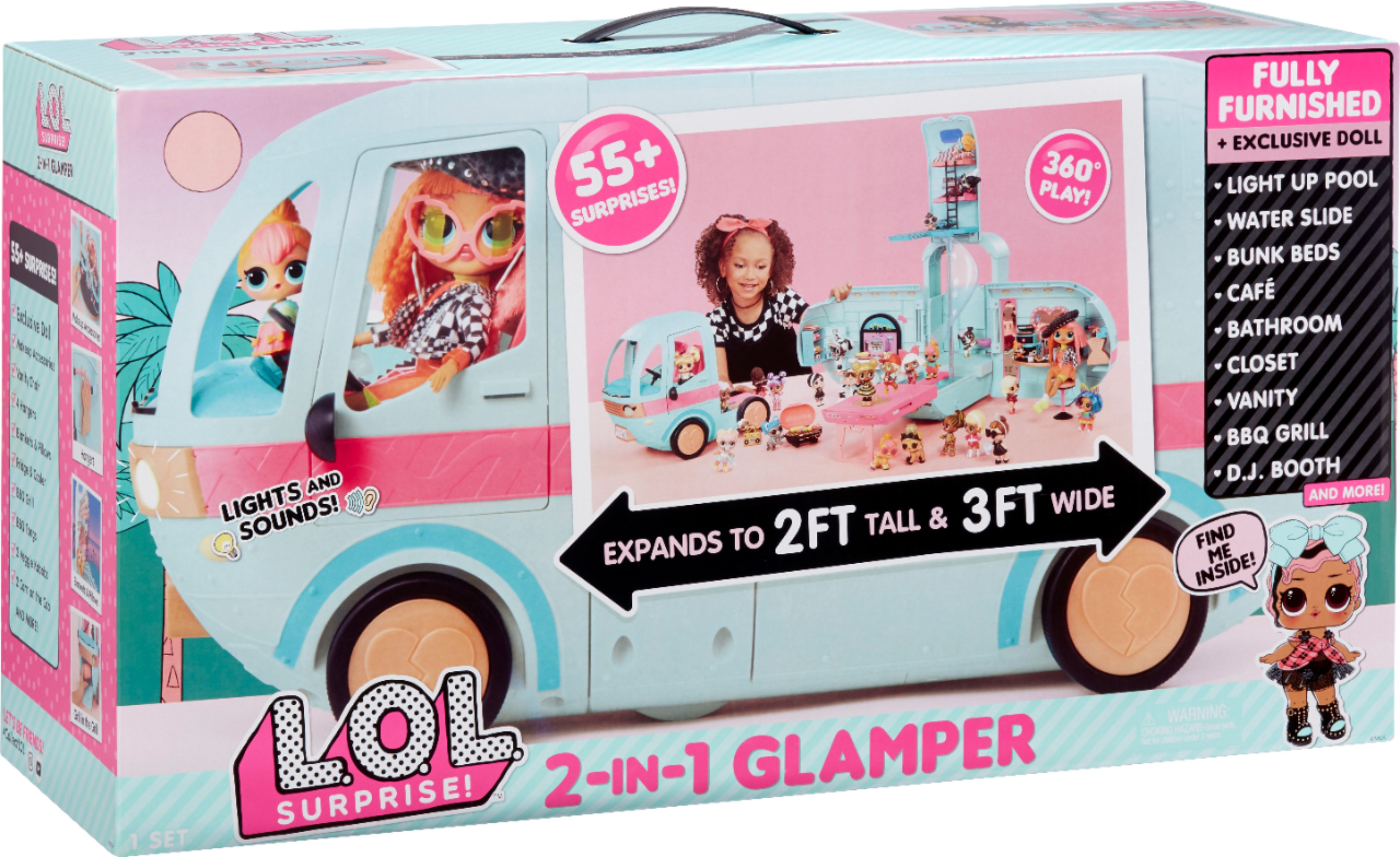 Surprise L.O.L 2-in-1 Glamper with Doll giftli 
