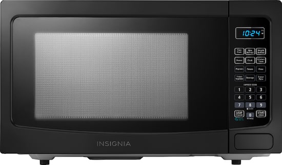 Front Zoom. Insignia™ - 1.1 Cu. Ft. Microwave - Black.